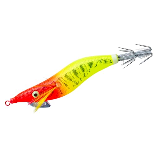 DUEL(デュエル) YO-ZURI(ヨーヅリ) エギ: アオリーQ 大分布巻 (S) Y2 2.0号: ブルー夜光レッドイエロー