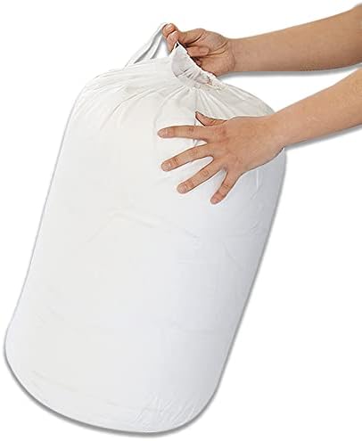 DT&G 2 Pack of Laundry and Storage bags with Name Tags for Multi Purposes 100% Polyester Drawstring Closure Tear Resistant Heavy Duty Stitching Travel Bags for College, Dorm and Apartment Dwellers (XL Size)