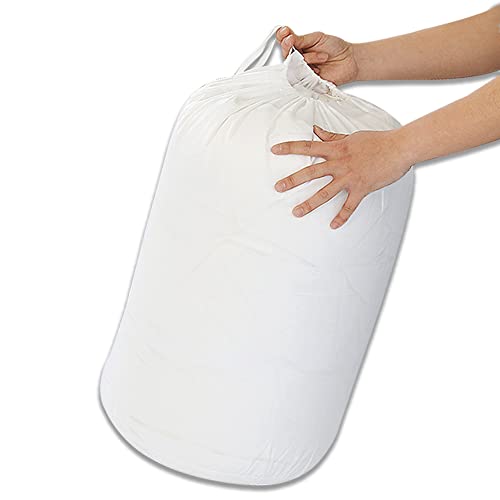 Dt&G 2 Pack Of Laundry And Storage Bags With Name Tags For Multi Purposes 100% Polyester Drawstring Closure Tear Resistant Heavy Duty Stitching Travel Bags For College, Dorm And Apartment Dwellers (M Size) #TOP19