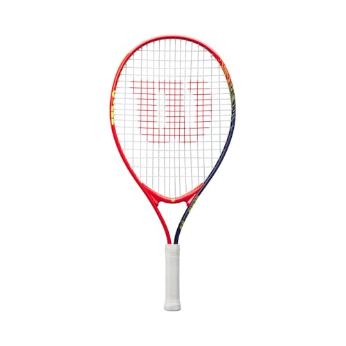 Wilson Raqueta de Tenis Slam Jr 23, Proporciona Resistencia Ligera y Control Sin Esfuerzo, Dimensiones Amigables para Niños, Lista para Juego de...