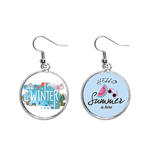 Pendientes de sandía artísticos para iluminar tus looks de invierno y paseos de verano