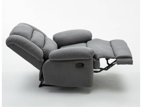 Fauteuil relax Buckingham gris clair inclinable de bureau ergonomique