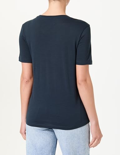 Fjällräven Damen Hoja Wool T-Shirt, Dark Navy, XS