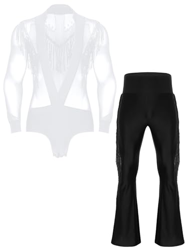 TiaoBug Men Modern Ballroom Dance Outfit Professional Latin Ballet Tango Rumba Leotard Bodysuit...