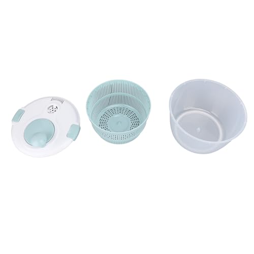 Kuuleyn Salad Spinner Large Vegetables Wash Bowl Salad Spinner PP 5L Multifunctional Lettuce Spinner Vegetable Dryer Fruit Washer with Lid Drain Bowl Colander for Home Kitchen Blue