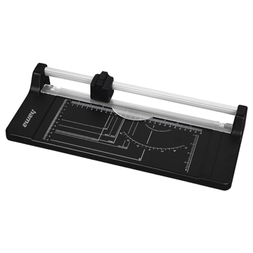 Hama Papierschneider mit Rollklinge (Schneidemaschine mit 5 Blatt...