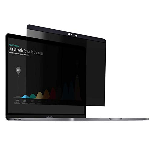 FORITO Magnetic Privacy Screen Filter Compatible with MacBook Pro 13 Inch 2016-2020 Model/MacBook Air 13 Model A1932 A2179, Easy On/Off Anti Blue Light and Glare Filter with Webcam Cover