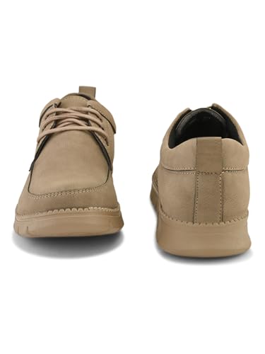 Image of STANPHORD Men Suede Lace-Up Casual Sneakers | Rugged Outdoor Walking Shoes | Cushioned Anti-Skid Sole | College Travel (TPSI 5021)