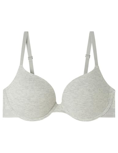 Women´secret Sujetador Push Up GORGEOUS Algodón Gris, 95B