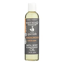 Soothing Touch, Bath Body Massage Oil Sandalwood, 8 Ounce8