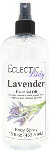 Eclectic Lady Lavender Body Spray, 16 ounces, Body Mist for Women with Clean, Light & Gentle Fragrance, Cologne with Soft, Subtle Aroma For Daily Use