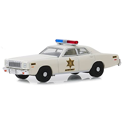 Greenlight 1977 Plymouth Fury Hazzard County Sheriff 1:64 Scale 30110, Cream