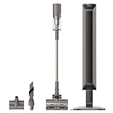 DREAME Z10-W Cordless Vacuum Cleaner with Self-Emptying Base (90 Days), Powerful Suction, Tangle-Free Brush for Pet Hair, 60min Runtime, HEPA Filtration, Cordless Stick Vacuum for Carpets & Hardfloor