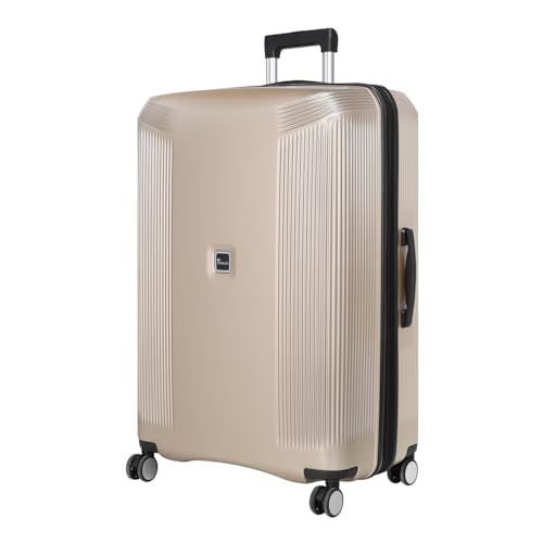 28 Inch Luggage with Spinner Wheels, Lightweight Expandable PC Hardside Large Checked Luggage with TSA Lock, Durable Rolling Suitcase, Champagne