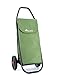 Einkaufsroller Rolser COM MF Black Tube 2 große Räder - Khaki Grün