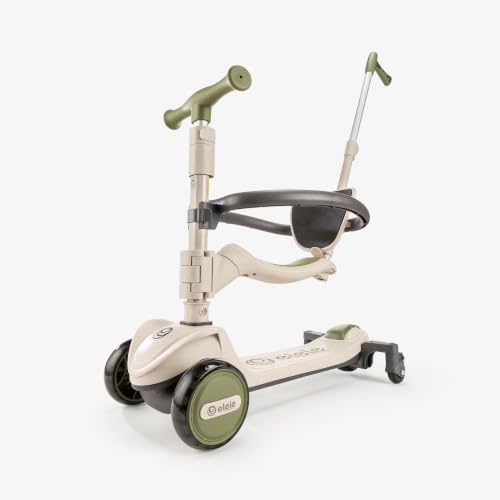 Potenza 4in1 Ebeveyn Kontrollü 5 Tekerlekli Çocuk Scooter Işıklı Oturaklı Yeşil, Elsctpotenza-027