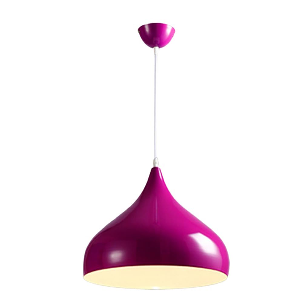 Suspension moderne en métal violet 35 cm style rustique vintage