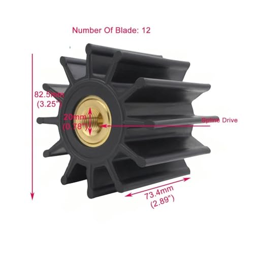 Turbine de pompe à eau flexible 3974456 stop surchauffe moteur