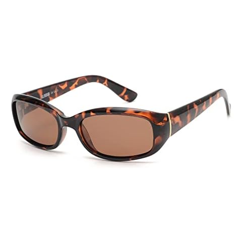 GLINDAR Polarized Sunglasses for Women, Rectangular Sun Glasses for Driving Fishing Shopping, UV400 Tortoise Cover