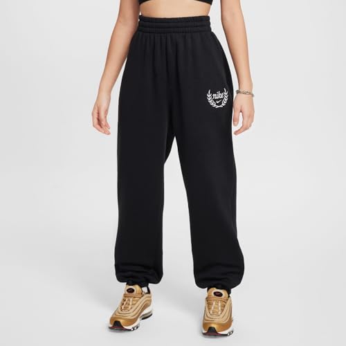 Pants Niñas NIKE G NSW Club FLC de chándal holgado y cómodo con estrellas 2