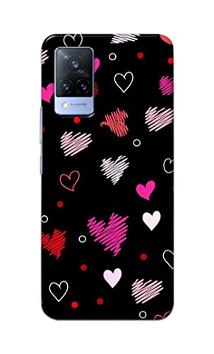 Image of PRINTFIDAA Vibrations of Love Hard Back Cover for Vivo V21 (5G) Back Cover -(P6) KAT1009