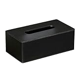 ✅【Matériaux de haute qualité】L'intérieur de la boîte à mouchoirs est en panneau de fibres haute densité et l'extérieur en cuir PU neuf de haute qualité. Sa structure est robuste et facile à nettoyer.