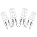 SOLUSTRE 4 lampadine alogene G9 a capsula per forno a microonde, lampadina da 40 W, ricambio per forni a microonde