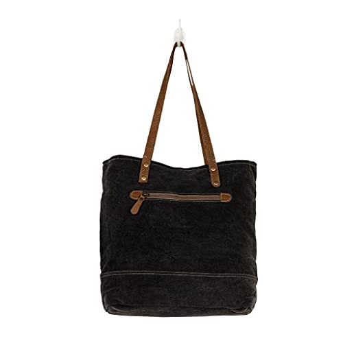 Image of Myra Bag Floral Purses for Women - Canvas Floral Purse with Genuine Leather Accents, Casual Everyday Women's Flower Bag