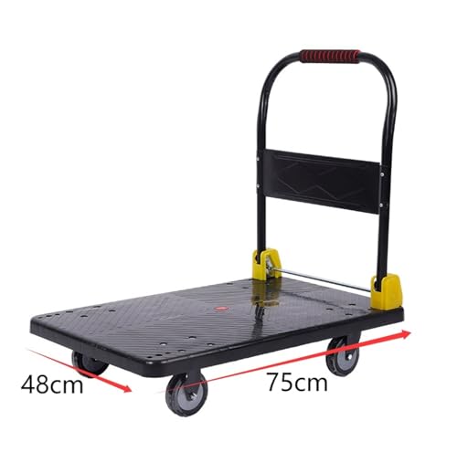 Carrito Dolly de Plataforma con Manija Plegable y Ruedas miniatura 2