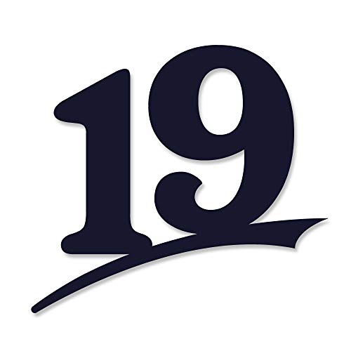 Hausnummer 19 (16cm Ziffernhöhe) in Anthrazit RAL7016, schwarz oder weiß, 6mm stark aus Acrylglas - Rostfrei Cover