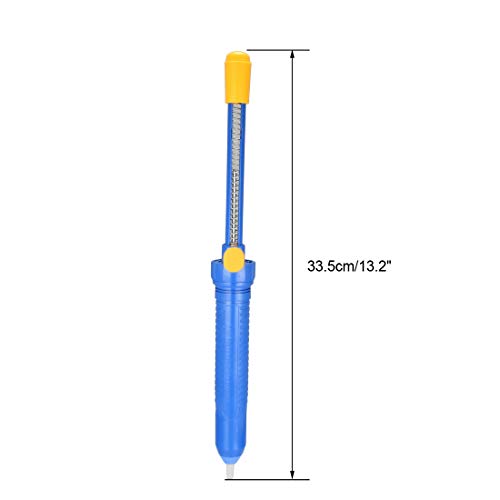 Image of uxcell Desoldering Pump 13.2 Inches 33.5cm Manual Vacuum Solder Sucker Removal Hand Tool Plastic Blue 2pcs