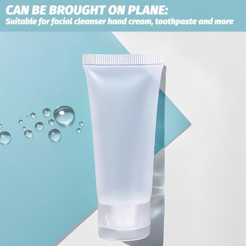 BDEPSTR Leere Tuben zum Befüllen,6 Stück Reiseflaschen zum Befüllen,Reiseset zum Befüllens,Reiseflaschen Set,für Shampoo, Spülung und Lotionen(15/20/25ml)