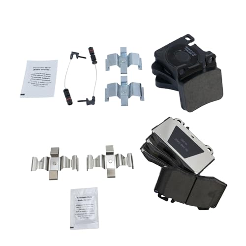 Image of TRQ Front and Rear Brake Pad Set Ceramic Hardware