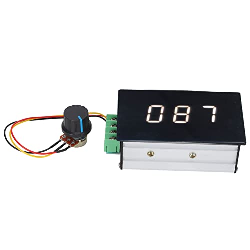 Controlador de velocidad del motor CC Regulador PWM, interruptor de control del motor 6-60 V 30 A, regulación de velocidad continua con rotación CW CCW, terminal de barrera para