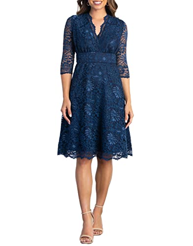 Kiyonna Women's Plus Size Special Occasion Mademoiselle Lace Cocktail Dress4