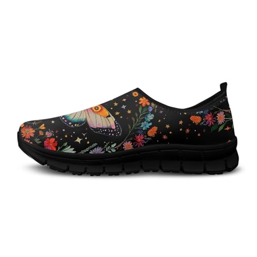 Image of Womens Slip On Walking Shoes Non Slip Loafer Breathable Holiday Travel Shoe Lightweight Casual Low Top Sneakers SizeUS 5.5-11.5