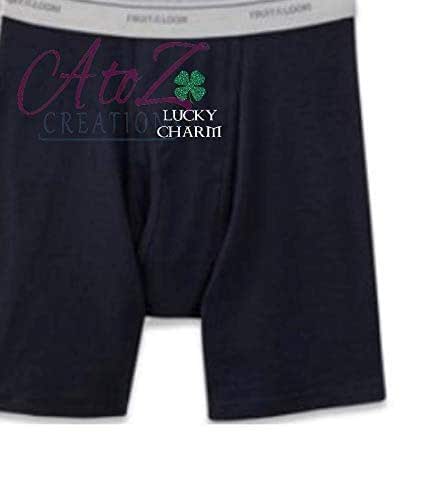 Amazon.com: Lucky Charm Boxer briefs St Patricks Day boxers grooms gift ...
