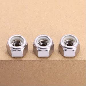 3/4-10 (6 Pcs) Hex Locknuts, Hexagon Head Lock Nuts, 304 Stainless Steel 18/8, Hex Drive, ASME/ANSI B18.6.6