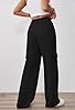 Pink Queen Women High Waisted Wide Leg Cargo Pants... #1