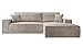 Selsey Divenos angolare Divano letto con contenitore Funzione letto Facile da pulire Schiuma di poliuretano Forma L Destra Farese Beige Cordura immagine
