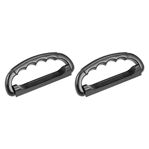 Image of uxcell Luggage Handle Pull Plastic 4-1 /4-Inch Length Luggage Suitcase Handle Grip Black 2Pcs
