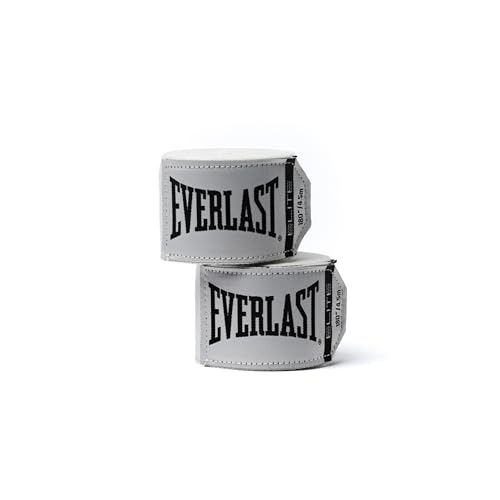 Everlast Elite Professional Hand Wraps, P00003324-180-Inch, Elite White