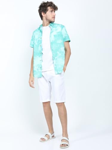 Image of Highlander Men's Slim Fit Shirts | Printed | Half Sleeves | Spread Collar | Casual Shirts | Stylish Shirt