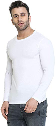 Image of LAZYCHUNKS Men's Cotton Full Sleeve T-Shirt | Round Neck Men's Tshirt