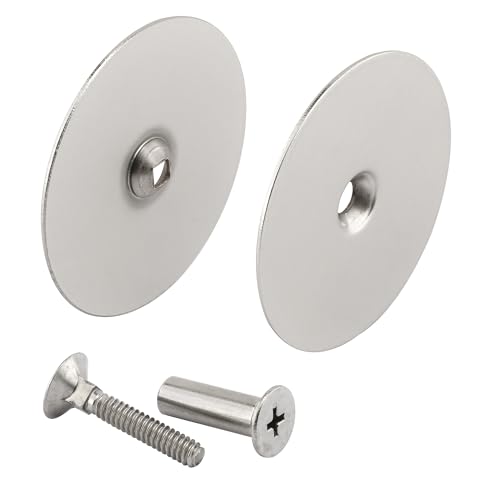 Prime-Line U 10446 Steel Door Hole Cover Plate Satin Nickel (Single Pack)