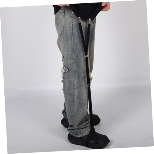 Tirantes para camisas Homoyoyo con pinzas antideslizantes pack de 2 pares elásticos para hombres 5