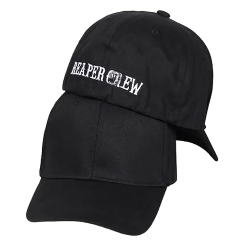 Marque de Chapeaux Noirs pour Reaper Crew Casquette de Baseball ajustée Femmes Lettres Bonnet brodé Chapeau Hip hop pour Hommes