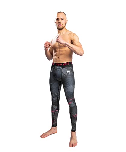 Venum UFC Authentic Fight Week 2.0 Spat Leggings, Black, L Homme