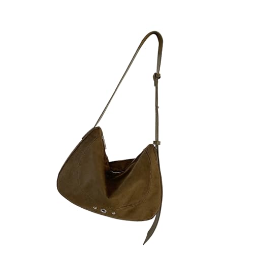 Sac à bandoulière en daim pour femme style coréen cabas léger