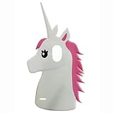 S5 case, Mingfung 3D Cute Cartoon Unicorn Silicone Case Skin Cover for Samsung Galaxy S5 i9600 Unicorn- White